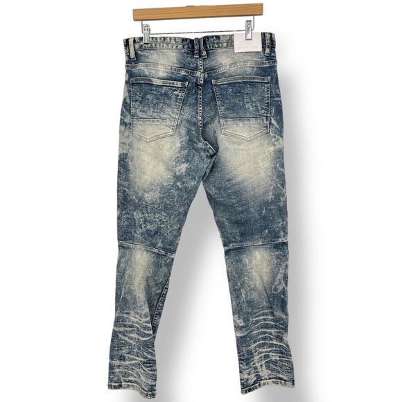 SMOKE RISE SLIM FIT MEN FASHION ENGINEERED DENIM JEANS SIZE 34 - Picture 2 of 8